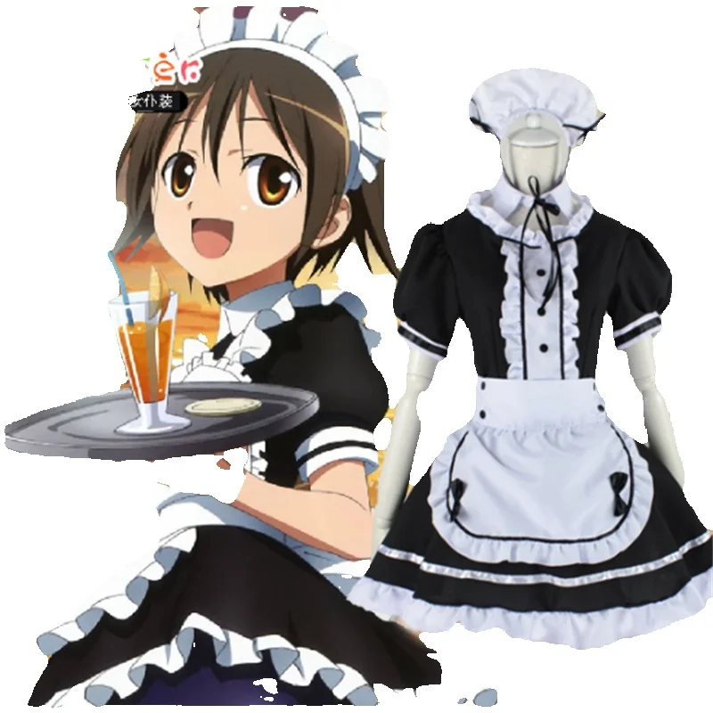 

Black Cute Lolita Maid French Maid Dress Girls Woman Amine Cosplay Costume Waitress Maid Party Stage Costumes S-5XL sizes