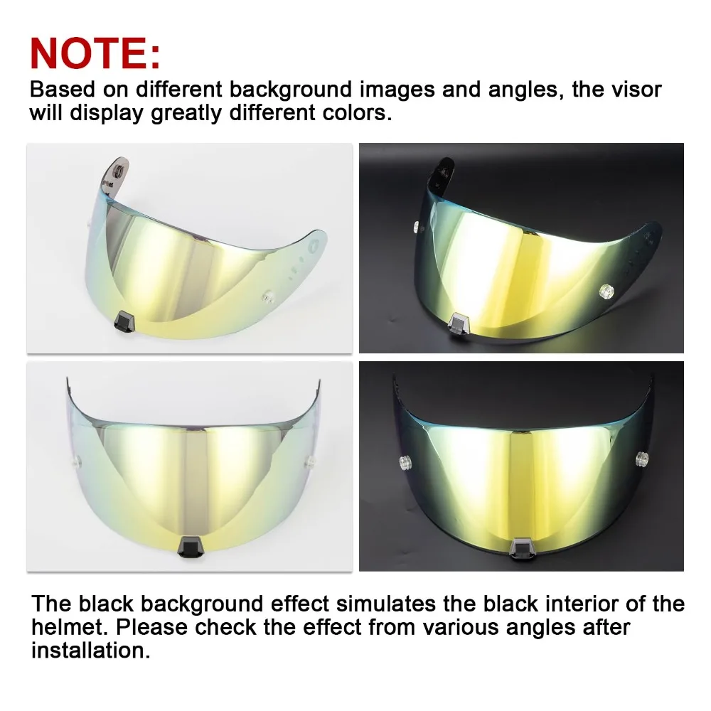 Motorcycle Visor Helmet Face Shield Replace Anti-UV Anti-Scratch Dustproof Windshield Helmets for Scorpion EXO-T520 ST1400 R1