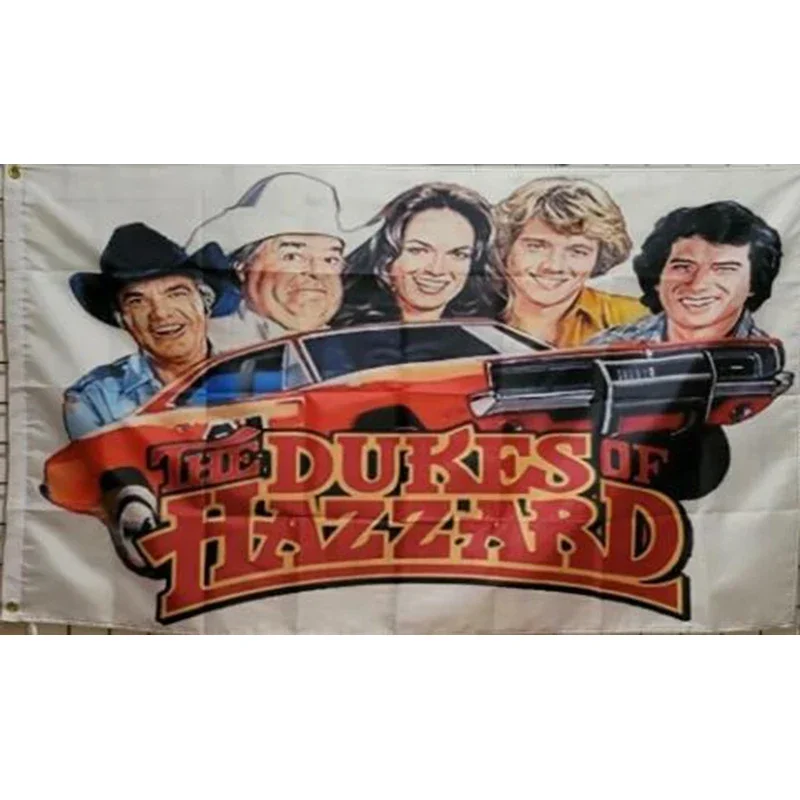 custom banner of Dukes Of Hazzard Flags WITH WHITE FLAG Decoration flag Banner
