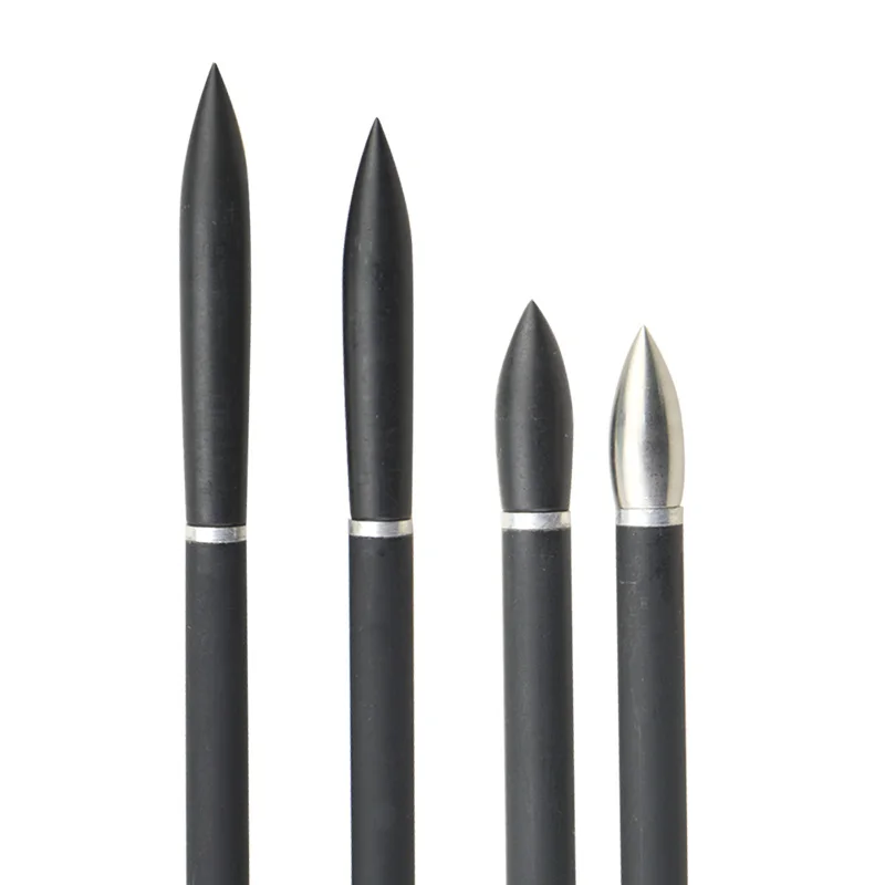 12 Pcs Archery Arrow Field Points 100/150/200/250/300/350 Grain Bullet Points Screw in Broadheads DIY Outdoor Hunting Shooting