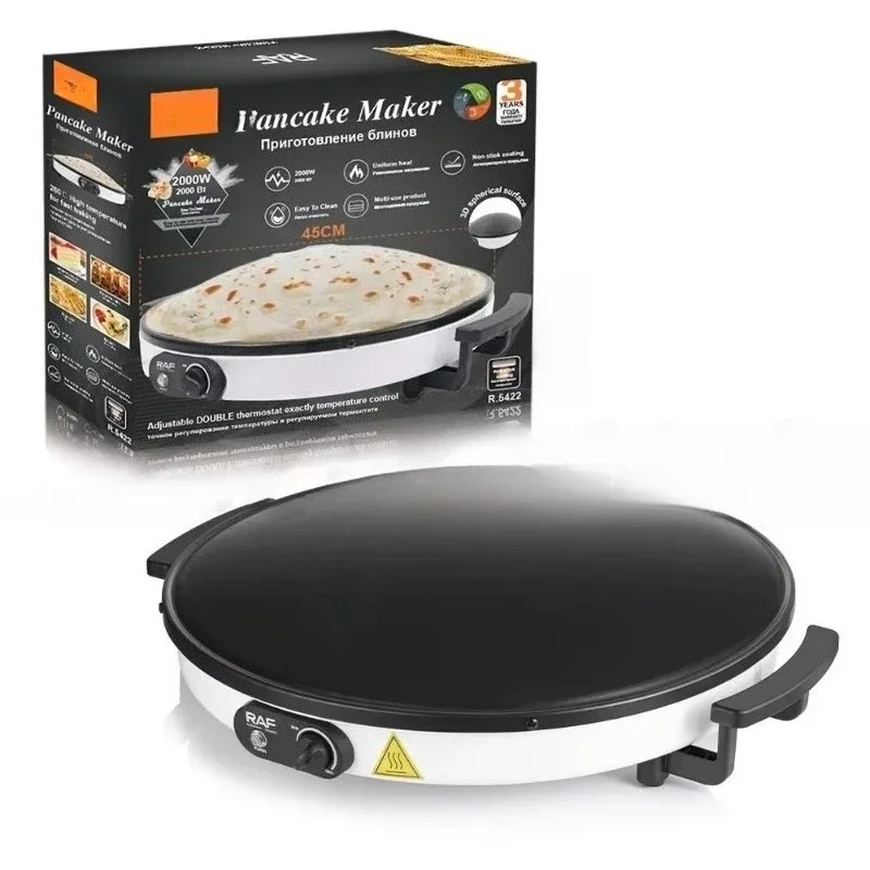 2025 hot sale 45Cm diameter non-stick electric crepe machine household pancake machine
