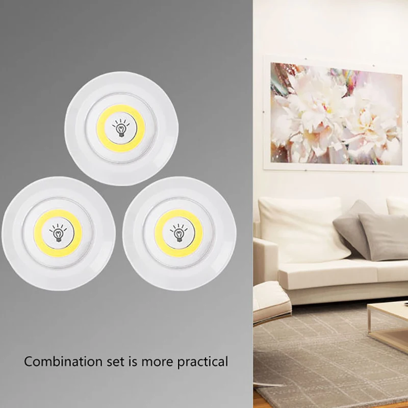 Dimmable LED Under Cabinet Night Light - IR Remote Control & Battery Powered for Closets, Wardrobe & Bathroom