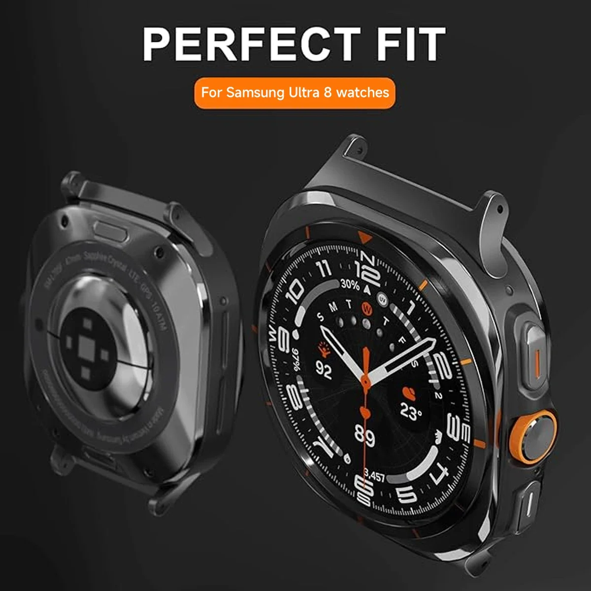 

for Samsung Galaxy Watch 8 Ultra 1Pair Watchband Connectors Metal Adapters Stainless Steel Bracelets Link Attachment Replacement