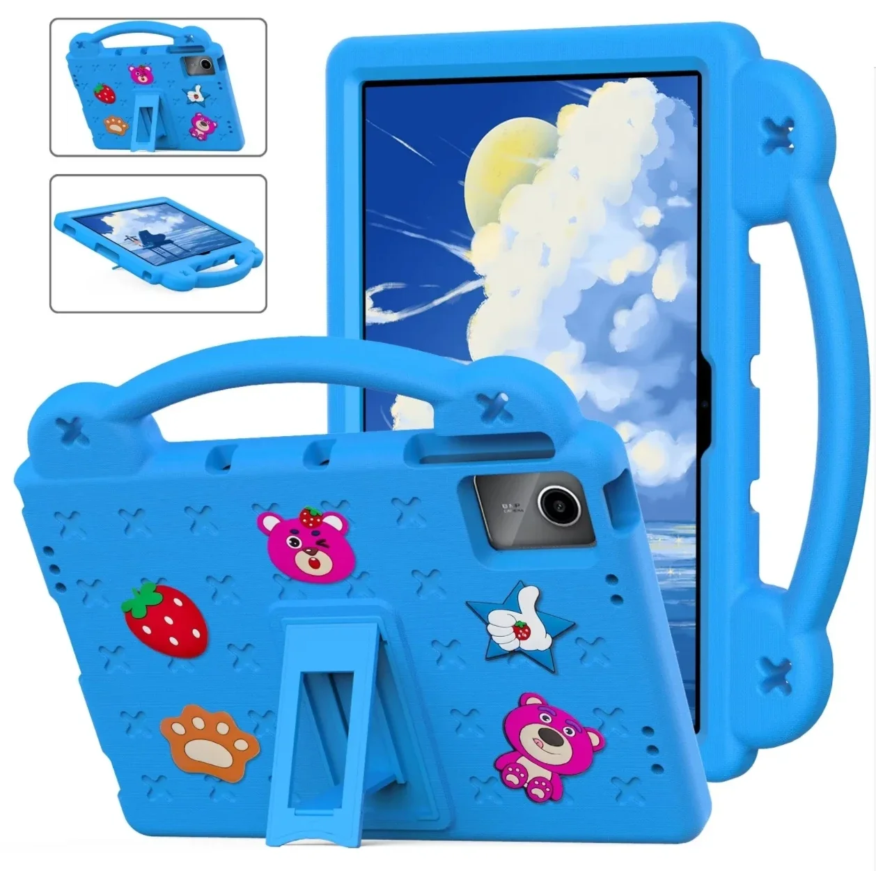 

Для Samsung Galaxy Tab S6 lite 10,4 дюйма Tab A7 S5E 10,5 детский безопасный чехол с медведем из ЭВА для SM-P620 SM-P625 T509 funda