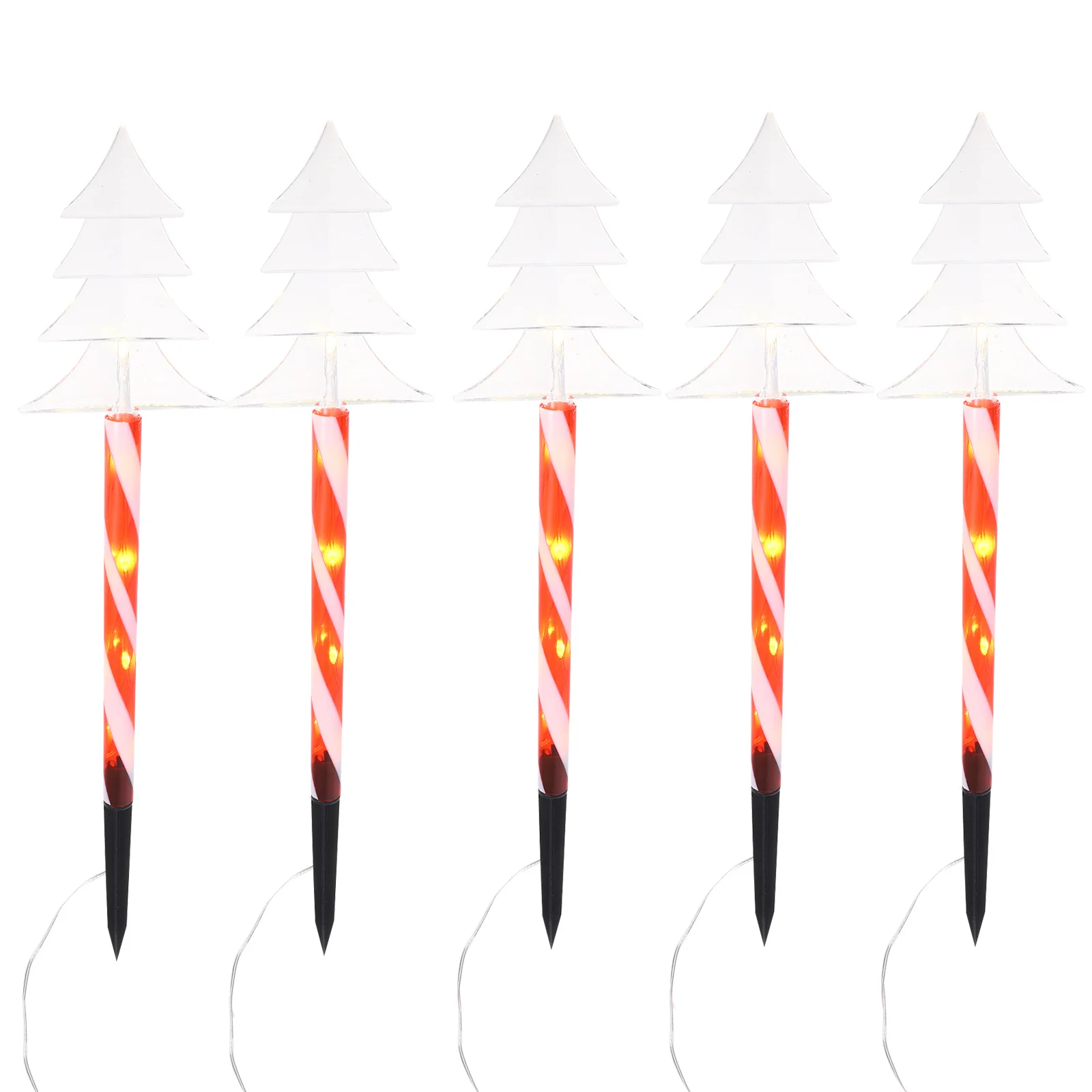 

1Set LED Christmas Pathway Light Outdoor Rainproof Garden Stake Lamp Easy Placement Bright Cheerful Festive Decor