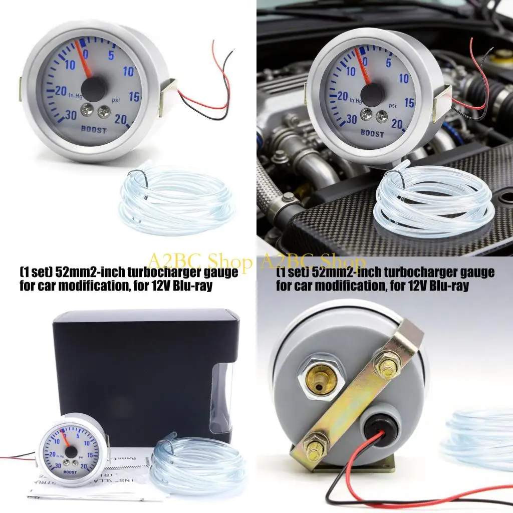 A2BC Blue LED Light Engine Power 52mm Diameter Exact Reading For Custom Vehicles