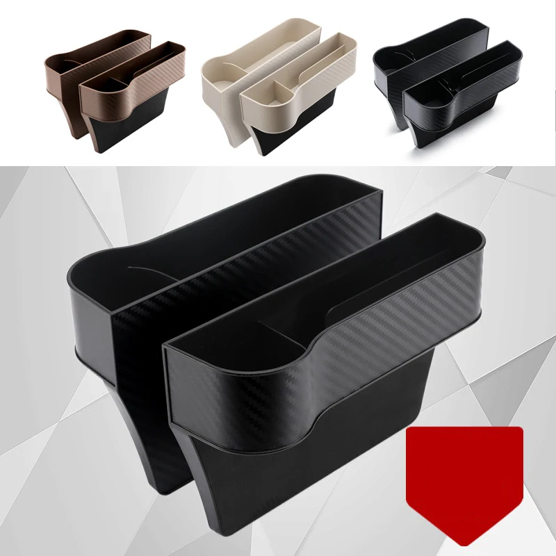 Car Seat Crevice/Slot Storage Box Abs Interior Accessories Multifunctional Organizer Phone/Card/Bottle Cups Holder Pocket