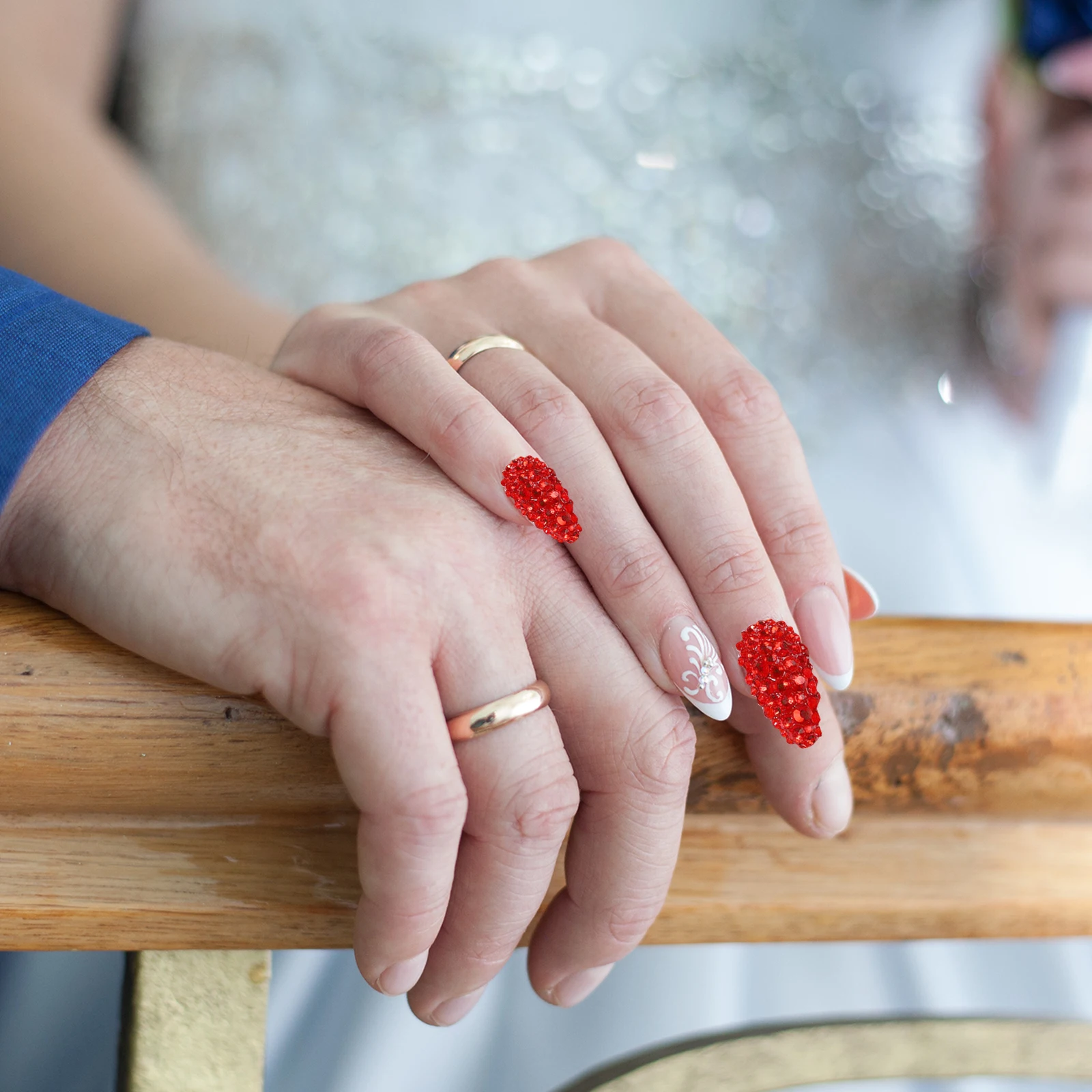 

Rhinestone Nail Patches Charms for Nails Rhinestones Flat Decor Diy Ornaments Porcelain White Jewels