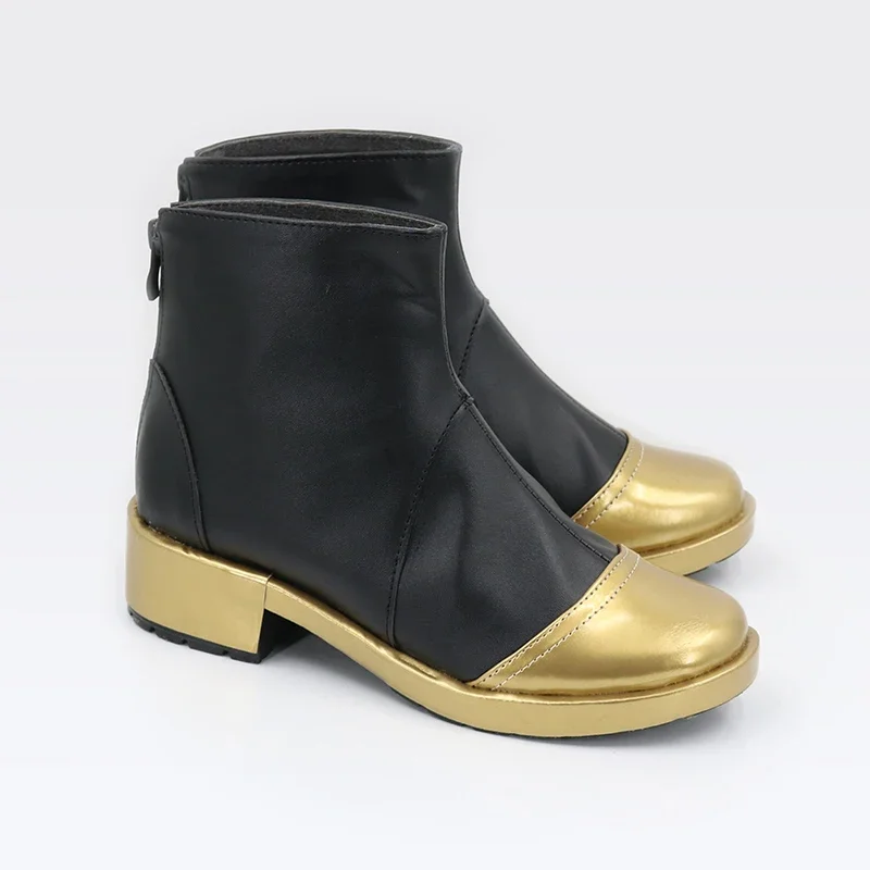 Buty do Cosplayu Kamishiro Rui Gra PJSK Skórzane Buty PU Halloween Party Botki Szyte na Miarę