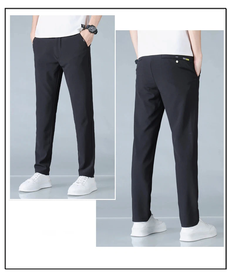 Herren Freizeithosen Korea Mode Sommer Slim Fit Hosen Hochwertige Elastische Taille Gerade Golf Sporthosen Herrenbekleidung – Detail 19