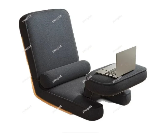 Foldable Lazy Sofa Cushion Single Seat Backrest Chair for Bay Window Tatami Dorm Bedroom Office Relaxing Use