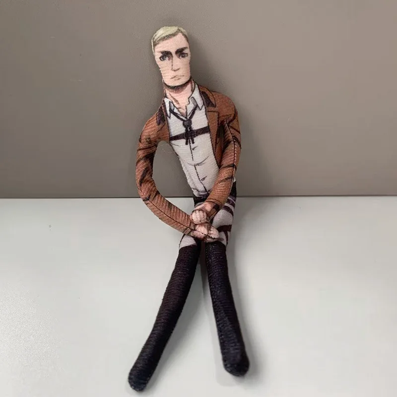 Attack on Titan Reiner Braun Zoë Hange Stuffed Dolls movable Abstract Body Wire Skeleton Halloween Prop Hand-made