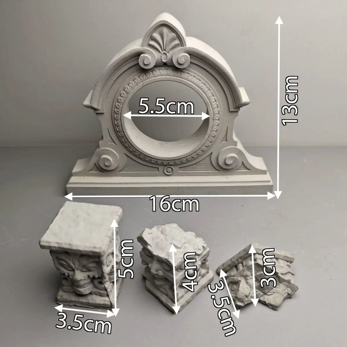 Lost Mayan civilization Roman columns, damaged Roman columns, ancient Greek architectural model, cement material