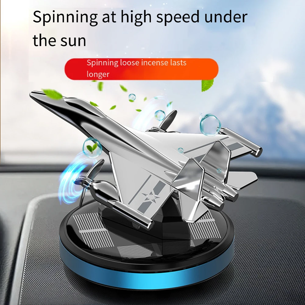 Car Air Freshener Solar Propeller Fighter Aromatherapy Car Interior Decoration Accessories Men's And Women's Car Perfume