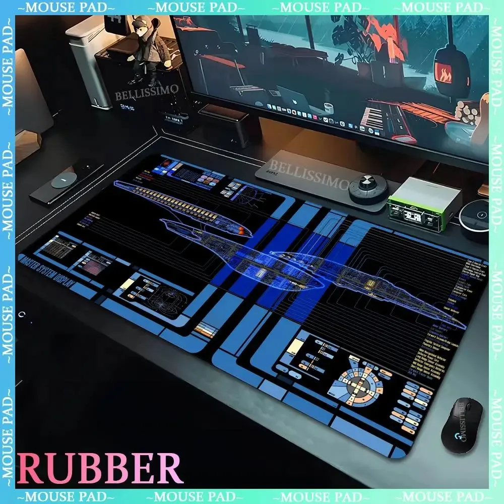 Große rutsch feste Gummi-Spiel matte Computers piel Spieler Star Trek xxl Mauspad Cartoon Tastatur Mauspad Desktop-Computer Schreibtisch matten