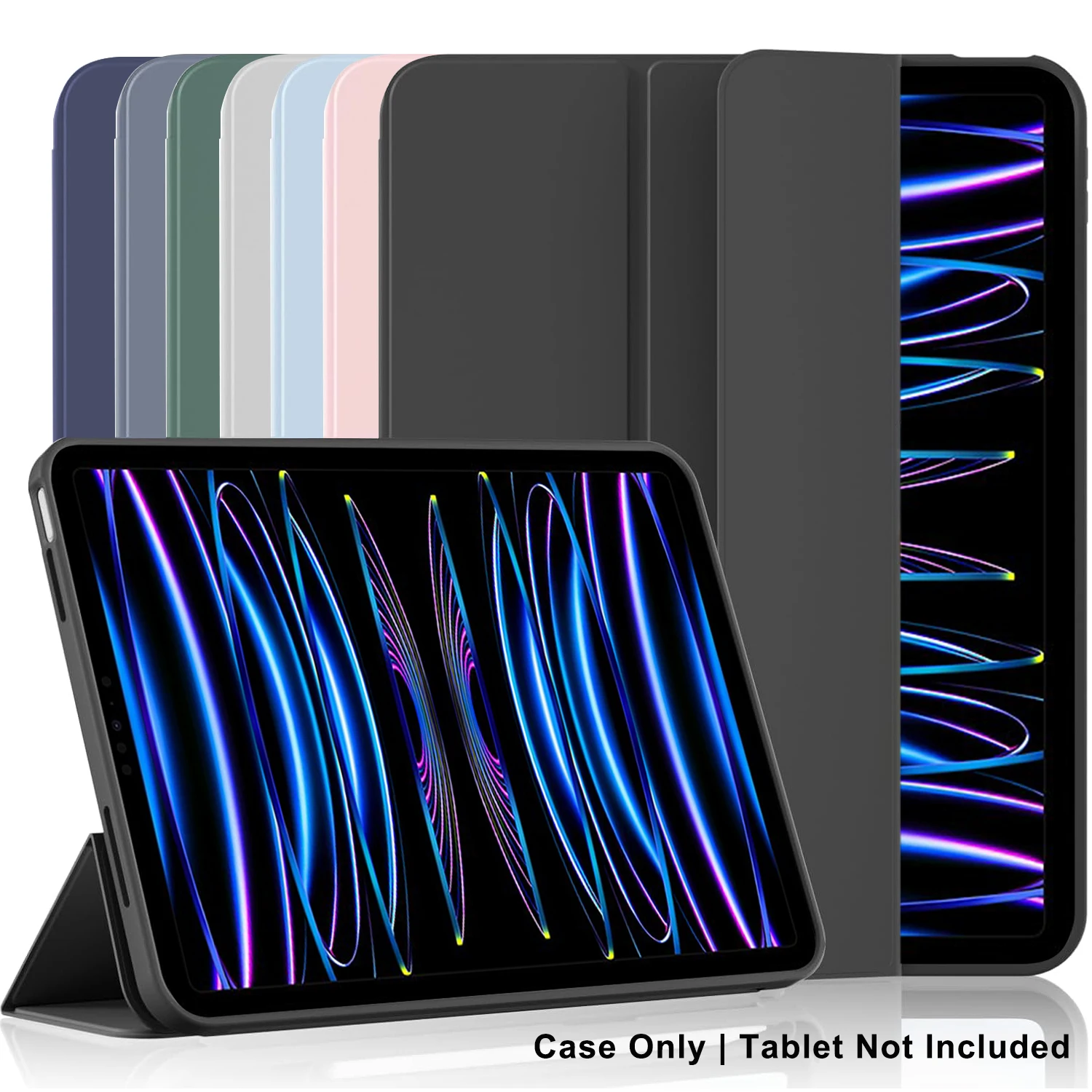 Tri-fold Flip Case For iPad Pro 11 inch (1st/2nd/3rd/4th) 2018/2020/2021/2022 Magnetic Stand PU Leather Protective Cover