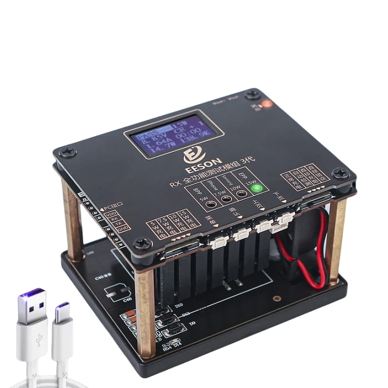 New 15W Intelligent Qi Wireless Charging Tester Magnetic Suction Pop-up Window Detection Multi-protocol Test Stand