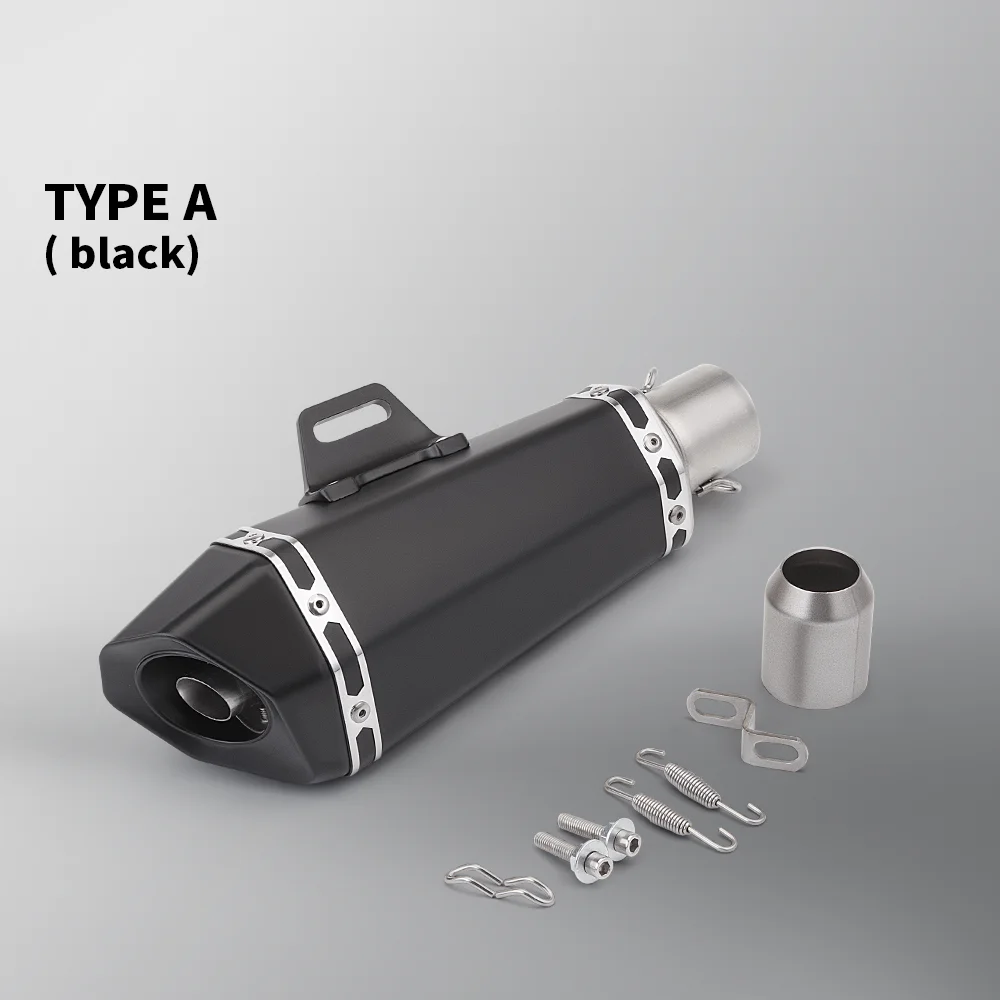 51mm Universal Motorcycle Exhaust Muffler Tube for MT07 MT09 Z900 Z400 for Ninjas400 Pcx125 CBR650 B10 Motorcycle Racing