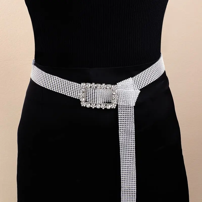 

Новый западный пояс, инкрустированный стразами, поясная цепочка, украшение, модная кожаная юбка, женские джинсы, универсальный аксессуар