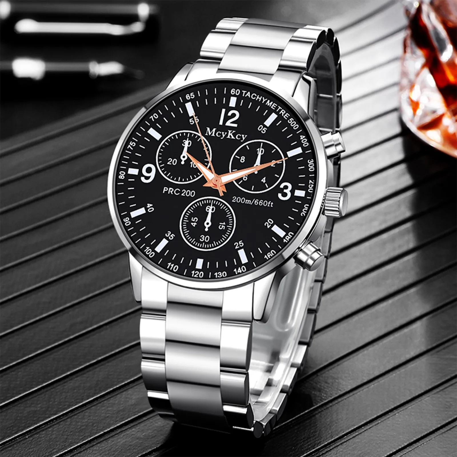 relogio Watch Stainless Steel Wristband Men\'s Watch Quartz Watch Gift Winner Watch watch men часы мужские erkek kol saati