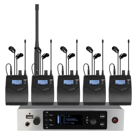 ERZHEN 무선 인이어 모니터 시스템, 단일 채널 주파수 선택 가능, 가수 무대 공연 DJ용, G5.UHF 모노