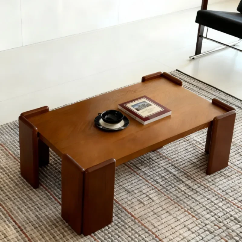 Solid wood coffee table simple light luxury rectangular living room home tea table
