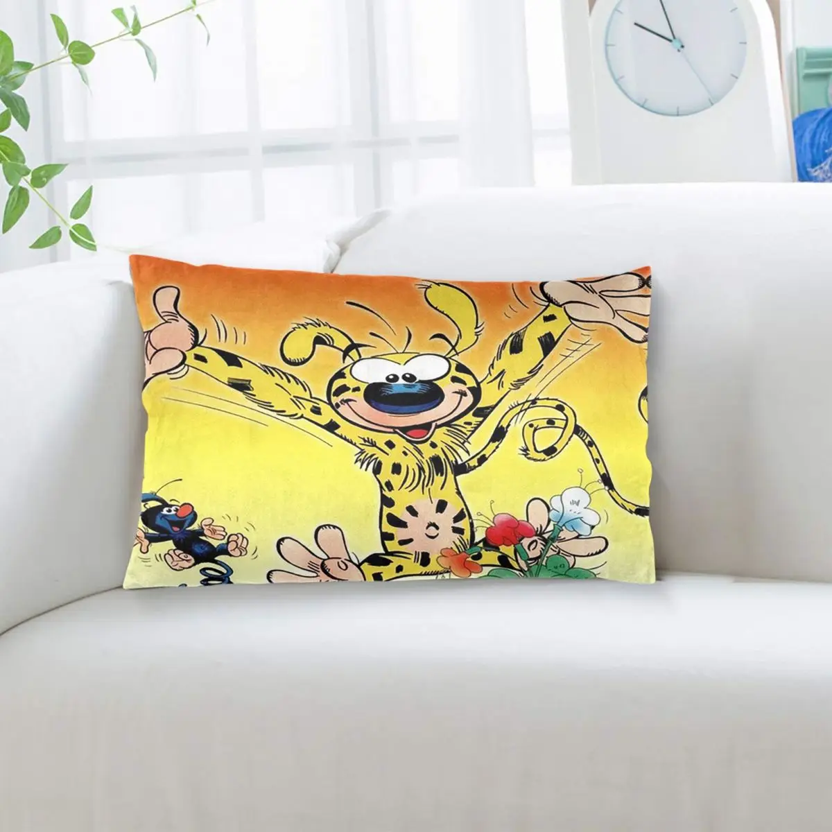 Art - Marsupilami Cartoon Anime Rectangle Pillowcase Cushion Cover Decorative Bedroom Bed Home Comfort Throw Pillow