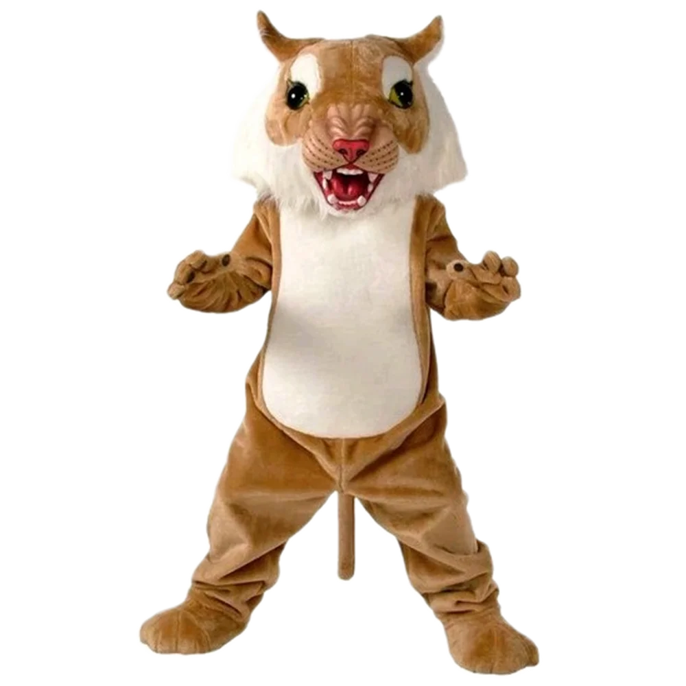 Big Cat Wildcat Mascot Costume Wild Animals Character Mascotte Mascota Outfit Suit Party Fancy Dress Cosply Costume SW607