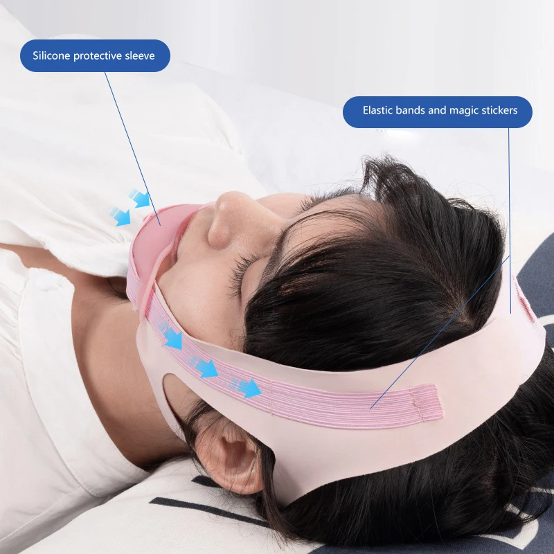 Adjustable Anti Snore Chin Belt Strap For Adults Children Mouth Breathing Correction Elastic Band Improve Sleeping Care Tool