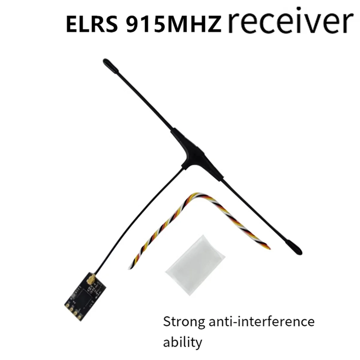 AT-ELRS 915MHz NANO RX ExpressLRS Receiver with T Type Antenna for RC FPV Traversing Drones