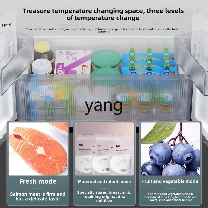 ثلاجة هاير رفيعة للغاية بعرض 70 سم من lmm سعة 418 لتر بدون أربعة أبواب متقاطعة مدمجة