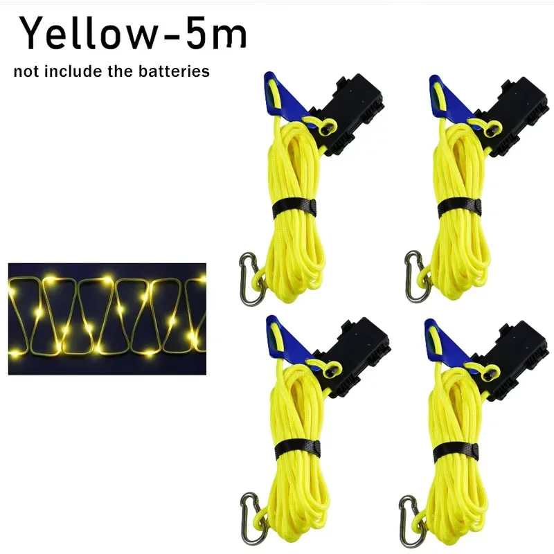 ShineTrip 4 stücke LED 3/5/10m 6mm Zelt Seil verschluss feste Schnalle Ratsche Kleiderbügel Markise Winds eil binden Outdoor-Camping Zelt Zubehör 9