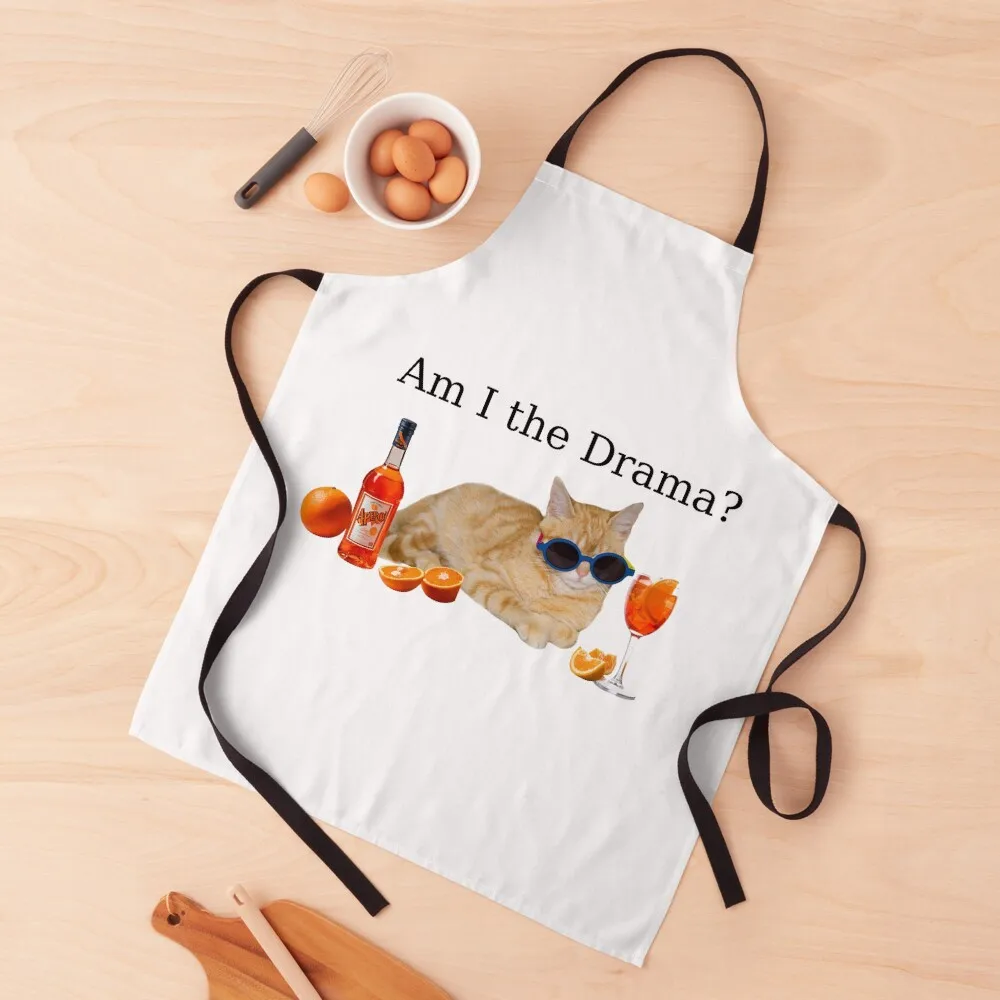 

Am I the Drama Apron Trim Cloth For Cosmetologist Kitchen For Man Things For Home And Kitchen Apron