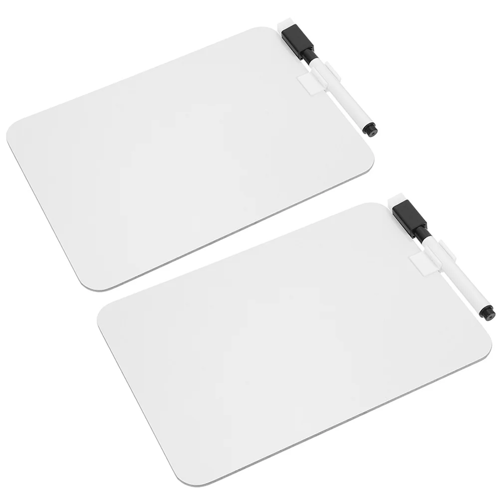2 set 2 Sets Kids Writing Dry Erase Small Whiteboard For Children Erasable Drawing Learning Writing Pad Clip Whiteboard