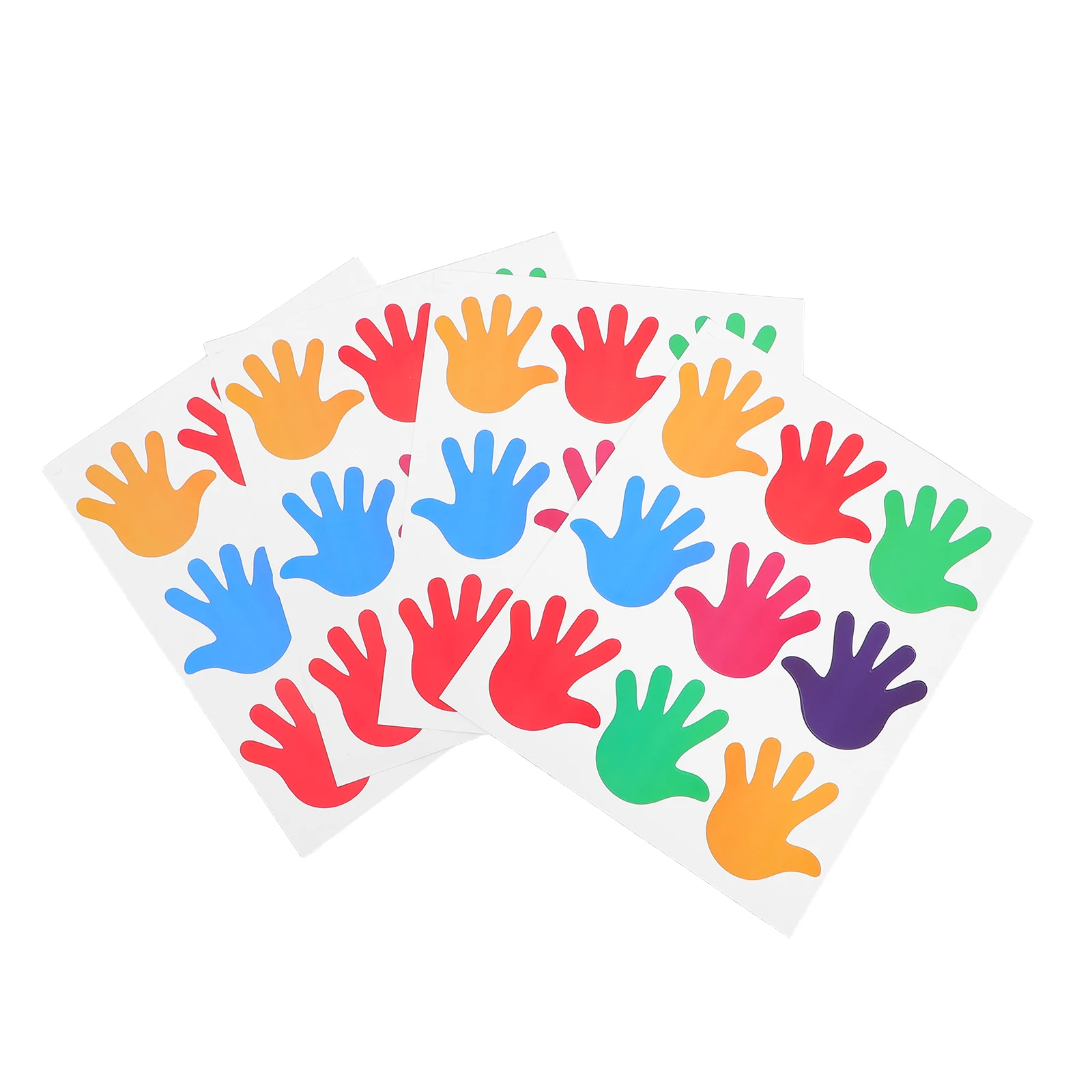 

45pcs Removable Hand Print Floor Waterproof Easy Clean Bedroom Living Room Classroom Shower Bathroom Decorative Peel Stick Tile