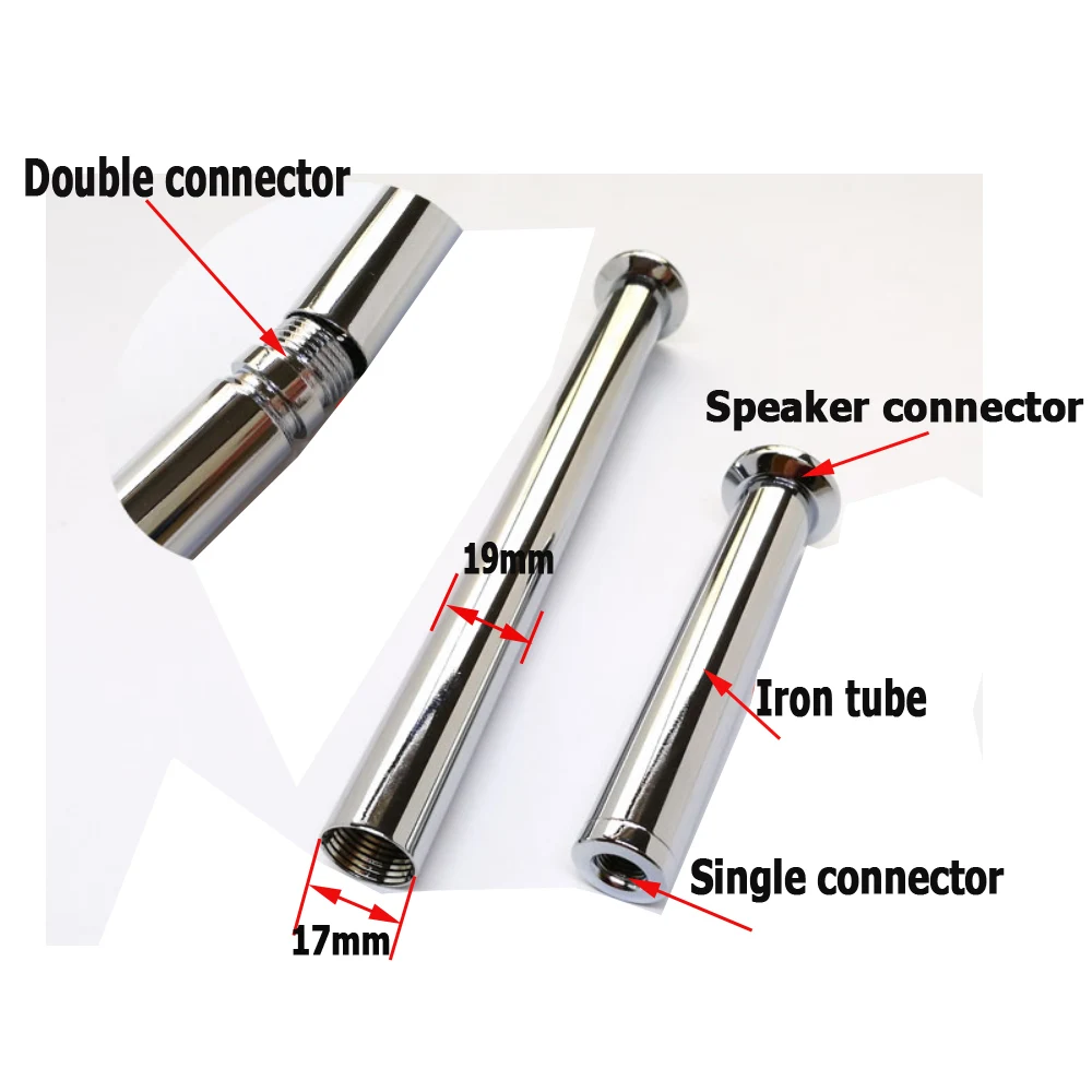 Tubo de hierro interno de 19mm de diámetro, lámpara de mesa de poste recto, soporte de moxibustión, equipo de fotografía, biela DIY