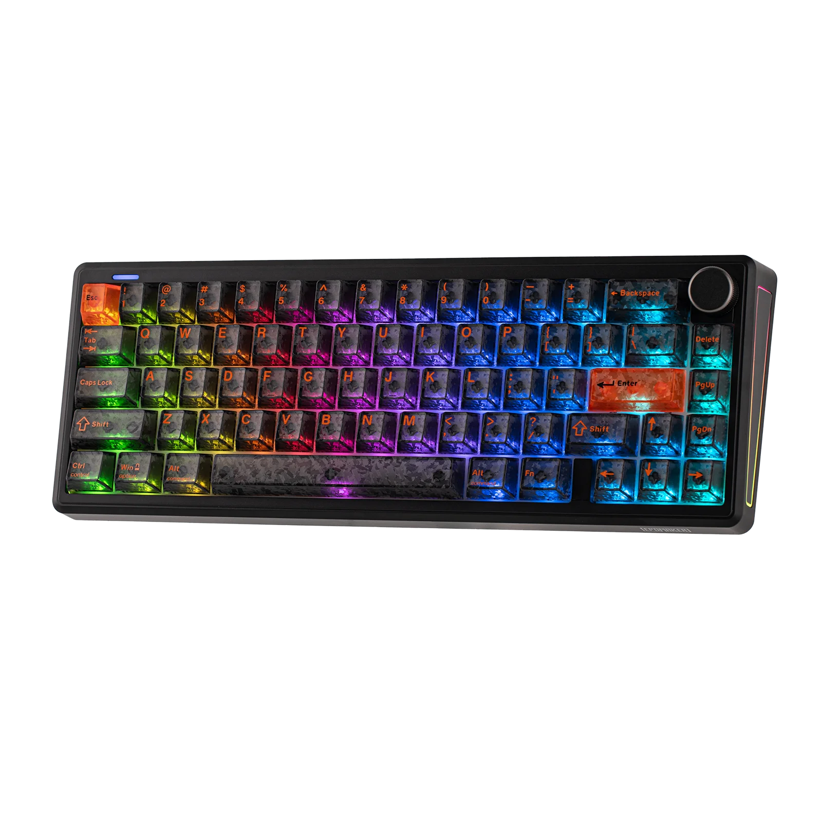 Clavier mécanique EPOMAKER TH65 65% ANSI US Layout filaire/BT/sans fil 2,4 GHz avec batterie 8000 mAh et bouton de volume pour le bureau/les jeux