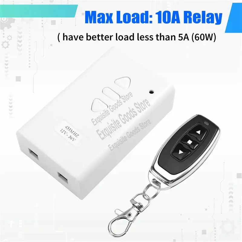 

AC/DC 12 В 24 В 36 В беспроводной пульт дистанционного управления двигатель ручной контроллер вперед назад вверх вниз стоп с концевым выключателем-новый