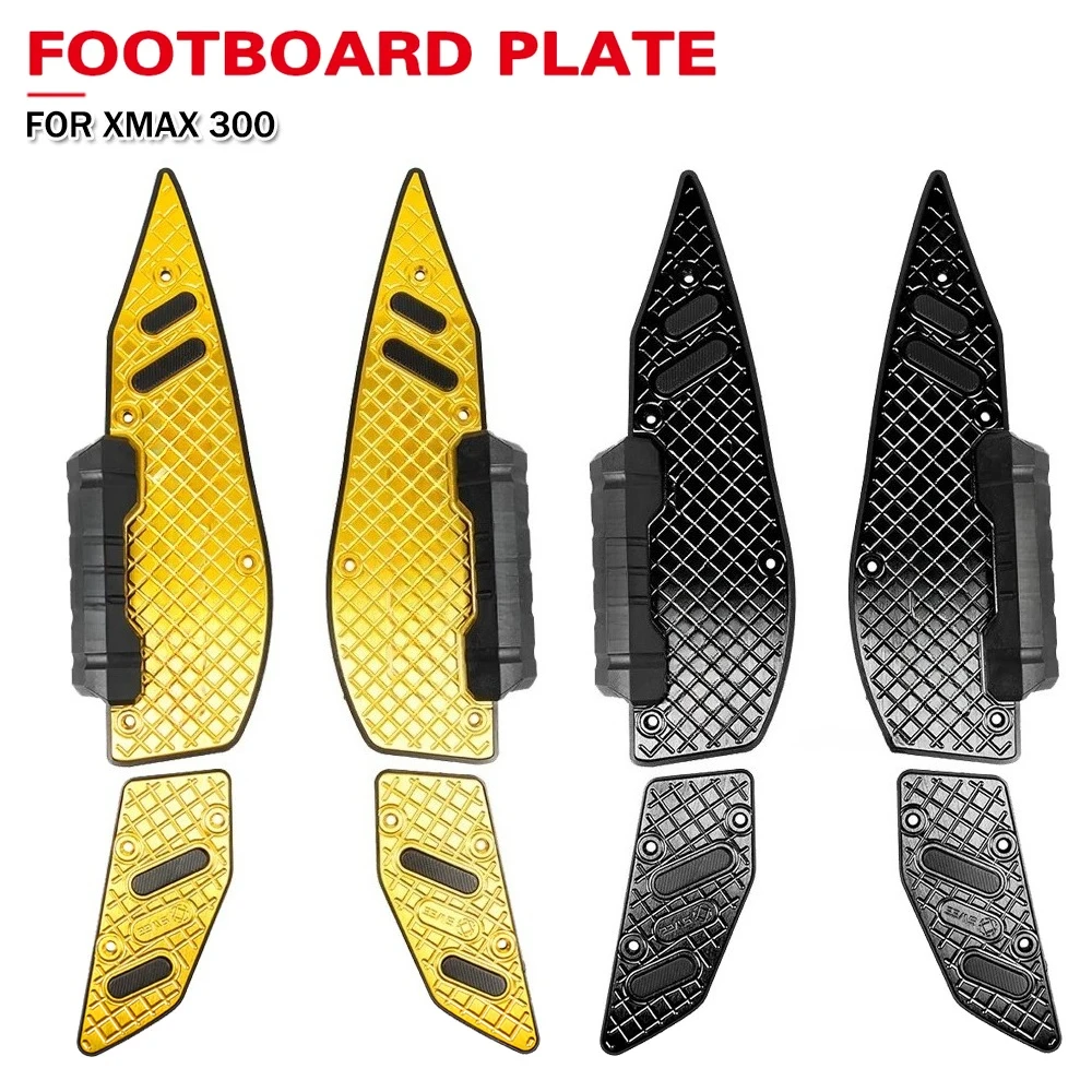 

Motorcycle Footrest Step Footboard Footpads Pedal Plate Mat Pad For YAMAHA XMAX300 X-MAX300 XMAX X-MAX 300 2018-2025 Accessories