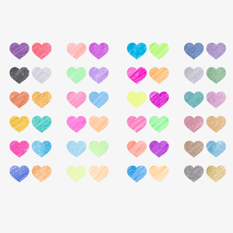 Kit 60 farbiges Gelstift-Set, Glitzer-Metallic-Pastell-Neonstift, 12, 24, 36, 48 Farben – Detail 4