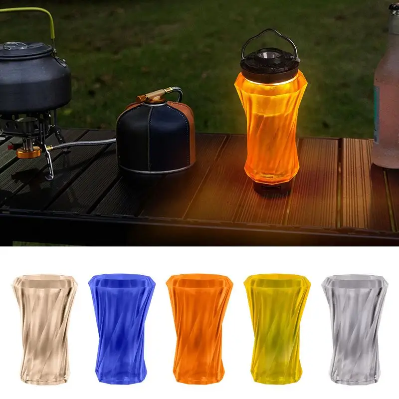 Small Lampshade Outdoor Camp Lamp Shade Atmosphere Light Lampshade Portable Small Lamp Shade For Backpacking Camping Hiking