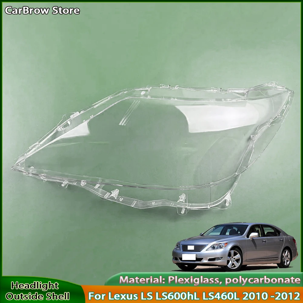 Transparent Lampshade Headlight Shell Lamp Shade For Lexus LS LS600hL LS460L 2010 2011 2012 Front Headlamp Cover Plexiglass