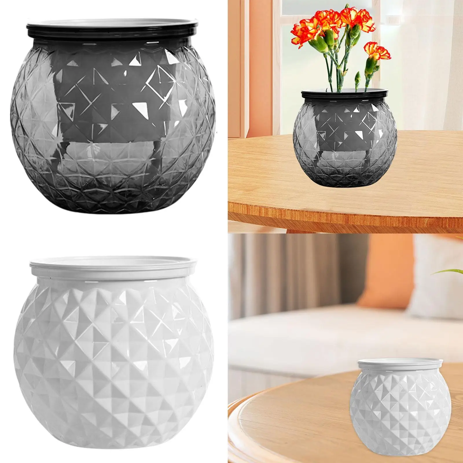 Self Watering Planter Lightweight Hydroponic Pot for Yard Office Balcony