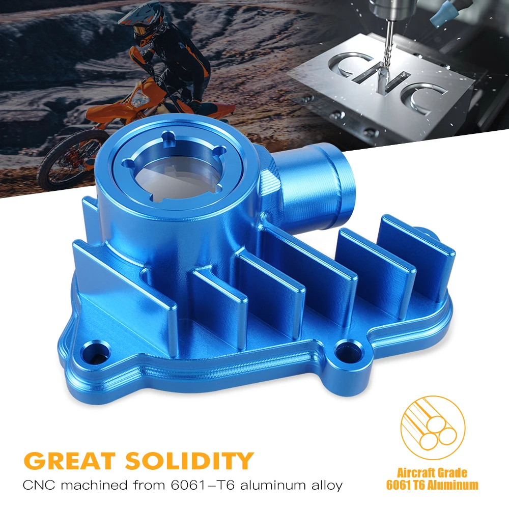 NICECNC For 2022 Husqvarna FE 250 350 FC 250 FC 350 FX 350 2017-2022 Motorcycle Transparent Water Pump Cover Gurad Aluminum - Image 4