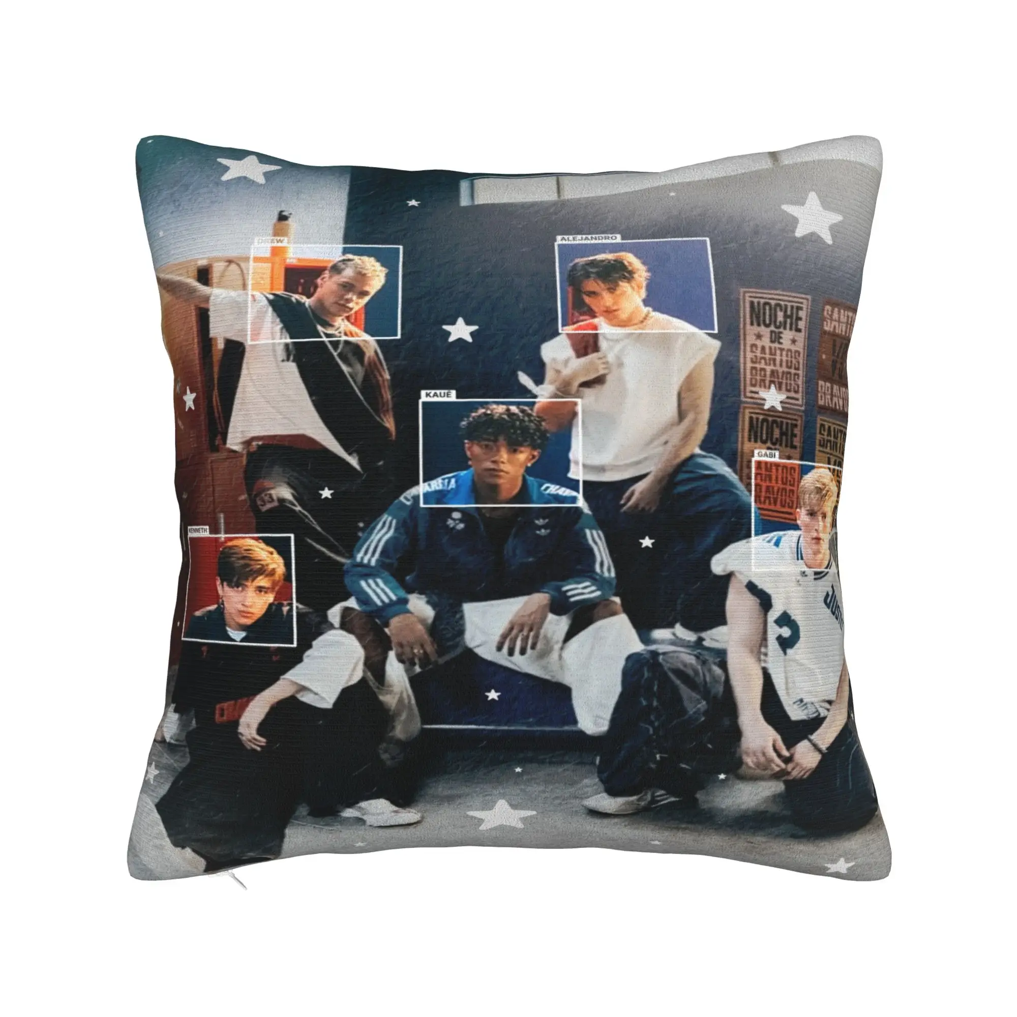 Santo Bravos Band Pillow Case  Print Pillow Cover Kawaii Pillowcases For Office Car Home Decor