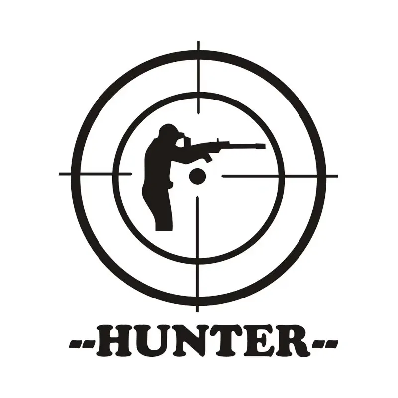 

15*17cm sniper rifle scope hunter design window bumper motorcycle accessories vinyl car stickers