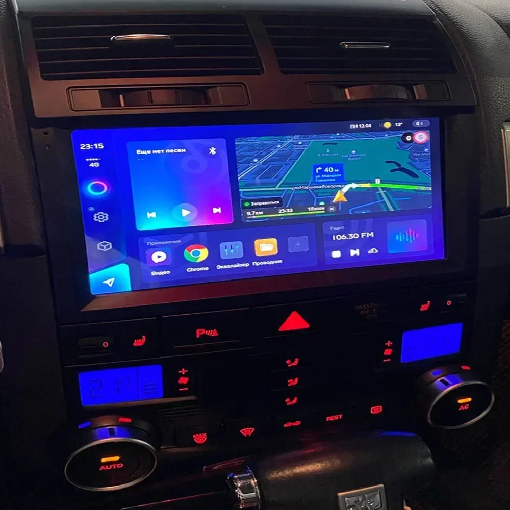 2 Din أندرويد 13 راديو ستيريو للسيارة DVD GPS مشغل فيديو الوسائط المتعددة 5G واي فاي كاميرا DSP Carplay لفولكس واجن طوارق 2002-2010