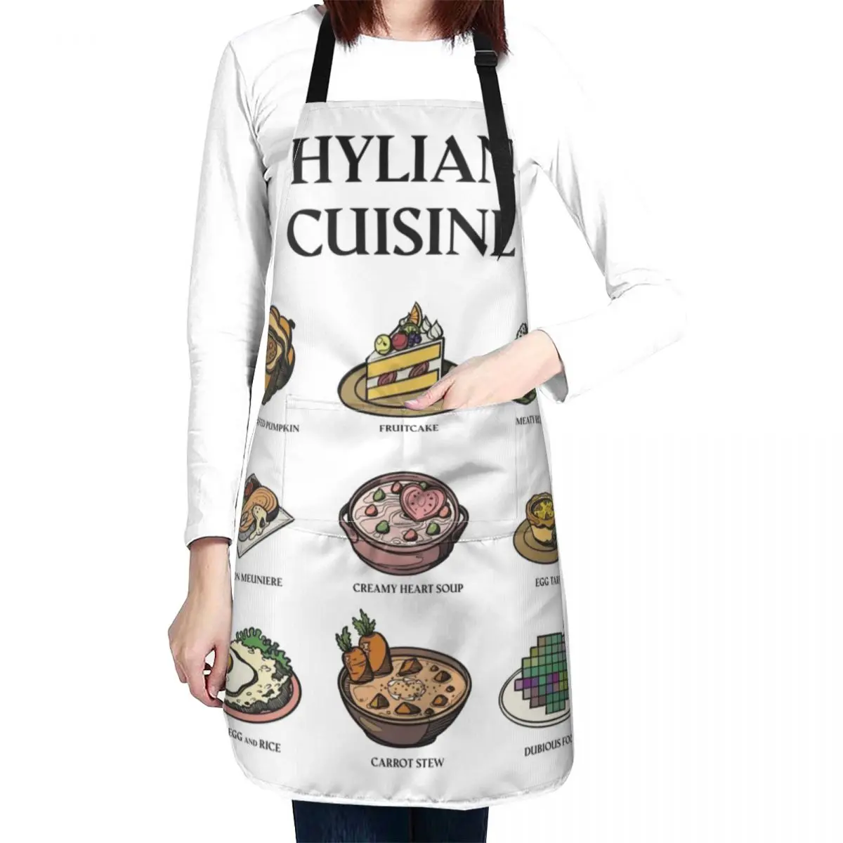 BotW Cuisine Illustrated Cooking Recipes Apron man chef uniform Household Items Apron