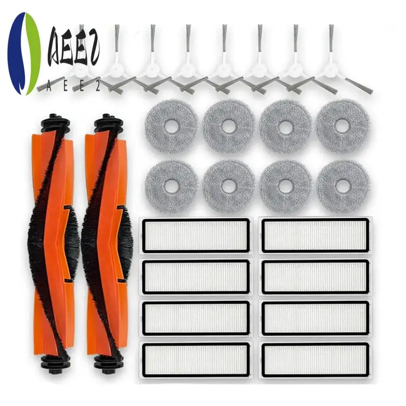 

AEE2-For Xiaomi Mijia Robot Vacuum Mop 3S B108CN / B113CN Main Side Brush Hepa Filter Mop Cloths Accessories Spare Parts