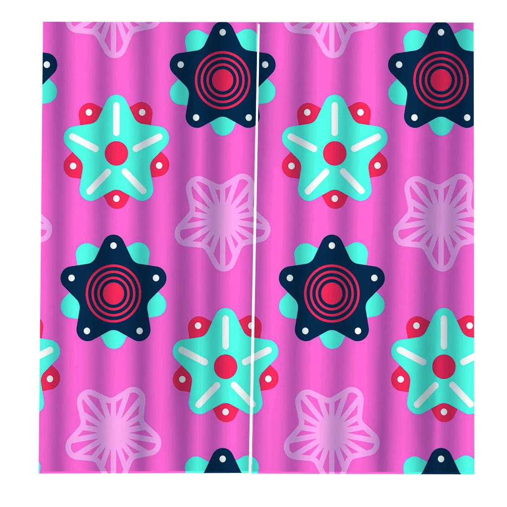 letter you are love  Curtain Home Decor Printed For Living Room Bedroom Blackout Curtains Cartoon Cute Dustproof 100% Polyester view 4